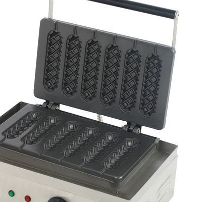 220V-240V Voltage Hot Dog Lolly Waffle Maker Machine para Maçã Crispy Siamese não pegajoso
