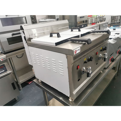 Máquina de fritar de alta produtividade de 38 kg para frango frito e batatas fritas