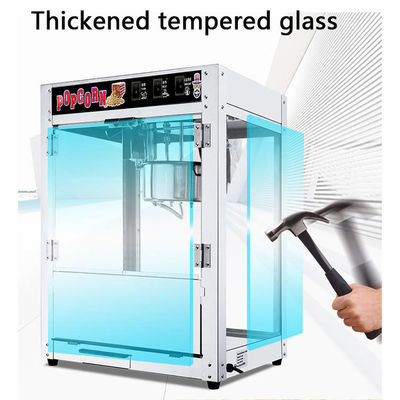 Máquina de pipoca portátil de aço inoxidável aprovada pelo CE para produção de lanches de pipoca de 10 kg