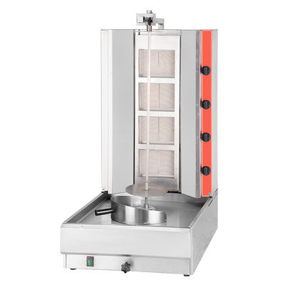 Máquina de Grelhar Doner Kebab de Aço Inoxidável de Voltagem de Gás para Torradeira Shawarma do Restaurante
