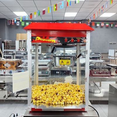 Função de comando do interruptor Máquina de pipoca de aço inoxidável para fabricação comercial de pipoca