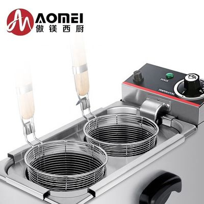 Equipamento de restauração 2kW Escritório elétrico 2 cabeças Fornecedor de massas para restaurantes Farinha fervendo