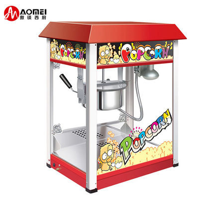 Fabricante de pipoca EB-06 de aço inoxidável vermelho multifuncional para comercial e características