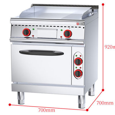 Quente 1/3 Grill Grove Pancake Grill Elétrico Comercial Com Forno 560 * 600 * 270mm