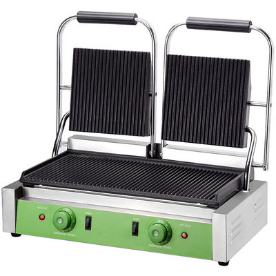 Grelha Panini Elétrica de Contato para Domicílio Pressão de Sandwich com Cabeça Dupla 220V Voltagem