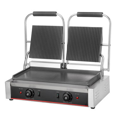 Grelha Panini Elétrica de Contato para Domicílio Pressão de Sandwich com Cabeça Dupla 220V Voltagem