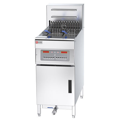 FEF-101 Fritadora elétrica industrial de aço inoxidável com computador e filtro de óleo