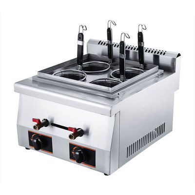 Hotéis Restaurantes Cozinha Máquina de cozinhar macarrão a gás com 4 cestos e alta capacidade