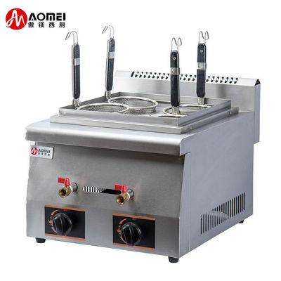 Hotéis Restaurantes Cozinha Máquina de cozinhar macarrão a gás com 4 cestos e alta capacidade