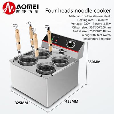 Proba de controle de temperatura precisa Cozinha de massas comercial elétrica para cozinha 3,5 kW