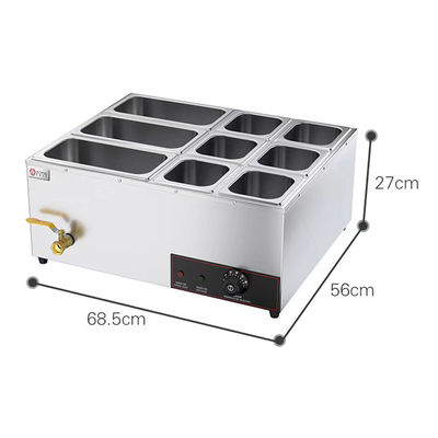 Equipamento de restauração comercial aquecedor de comida de balcão elétrico para restaurante de hotel