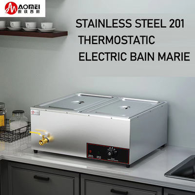 Equipamento de restauração comercial aquecedor de comida de balcão elétrico para restaurante de hotel