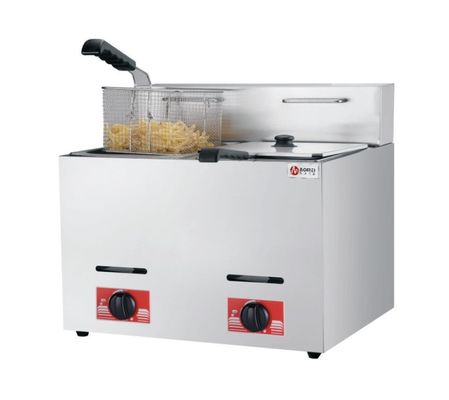 Frigorífico a gás 6L 6L de aço inoxidável comercial 2 tanques Lpg para cozimento rápido