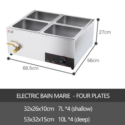 Buffet de aço inoxidável aquecimento Bain Marie para restaurante servir chafing prato Catering