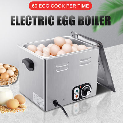 Máquina de caldeira de ovos comercial Cozinha elétrica de ovos com tamanho 365X266X275mm e potência de 2600W