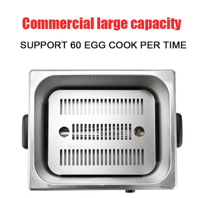 Máquina de caldeira de ovos comercial Cozinha elétrica de ovos com tamanho 365X266X275mm e potência de 2600W
