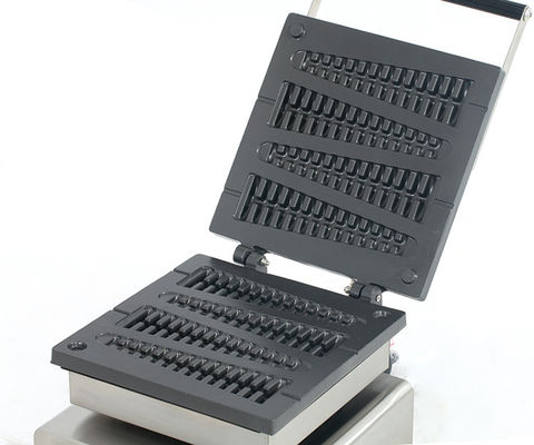 Placas de sanduíche elétricas Fabricante de waffle com desenho de pinheiro em forma de trigo intercambiável
