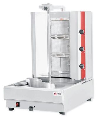 Equipamento de cozinha de lojas de alimentos máquina de assar kebab Shawarma Doner Grill de frango Shawarma