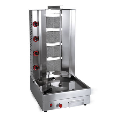 Equipamento de cozinha de lojas de alimentos máquina de assar kebab Shawarma Doner Grill de frango Shawarma