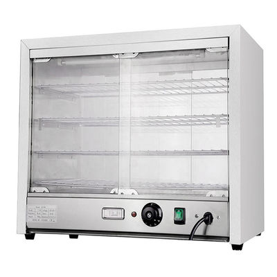 1.5kw Prata Equipamento de cozinha branco Buffet Comercial Alimentos aquecedor Display Vitrine