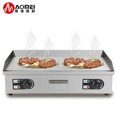 Dorayaki Teppanyaki Máquina de aço inoxidável comercial Gradeira elétrica espessura 8 mm