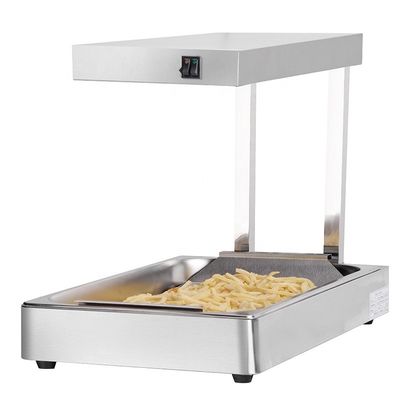 330x565x490mm Aço inoxidável Batatas fritas aquecedor para 220V-240V controle de temperatura