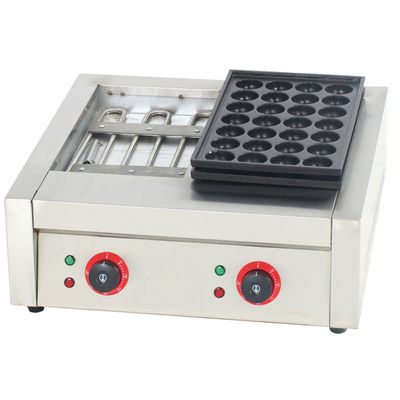 Forno de churrasco comercial de bola de peixe de 4 kW/ Máquina de takoyaki