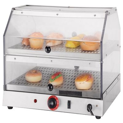 Exibição Elétrica Comercial Vitrine para Exibição de Alimentos aquecedor 0,85kw Potência 18kg Peso