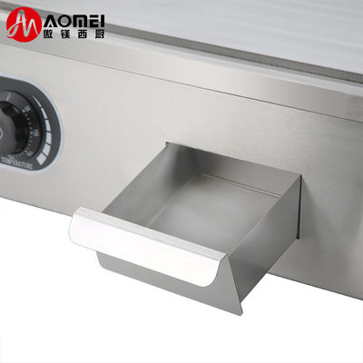 Grill comercial elétrico de balcão com logotipo personalizado Acceptável espessura de 8 mm