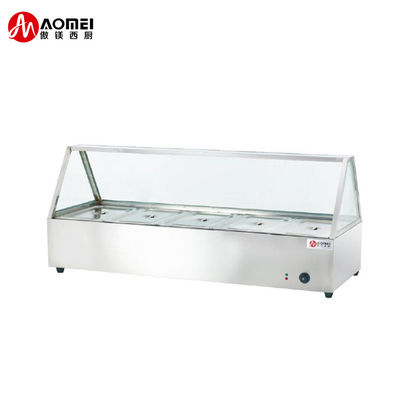 Restaurante Hotel Equipamento de restauração Vidro de aço inoxidável Refeições Quente Balcão de buffet