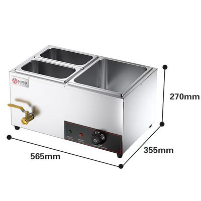 Restaurante Hotel Equipamento de restauração Vidro de aço inoxidável Refeições Quente Balcão de buffet
