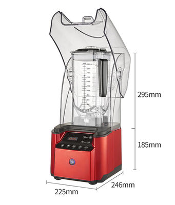 2200W Triturador de gelo de vidro para uso doméstico Misturador de sumo de frutas comercial para mistura suave