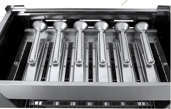 6 Elevador de forno de grelha de salamandra com queimador de gás infravermelho para indústria de serviços alimentares