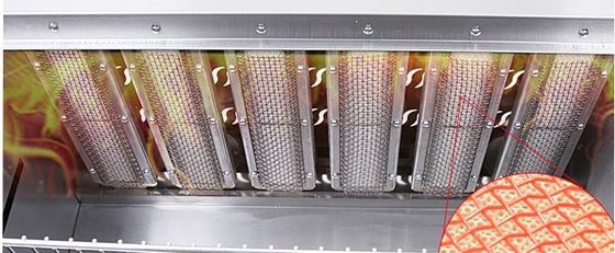 6 Elevador de forno de grelha de salamandra com queimador de gás infravermelho para indústria de serviços alimentares