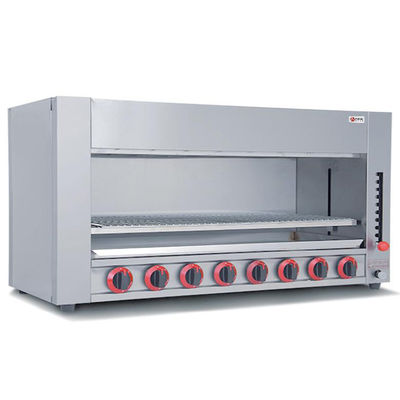 Forno de cozinha comercial de mesa de raios infravermelhos de gás Salamander com corpo de aço inoxidável