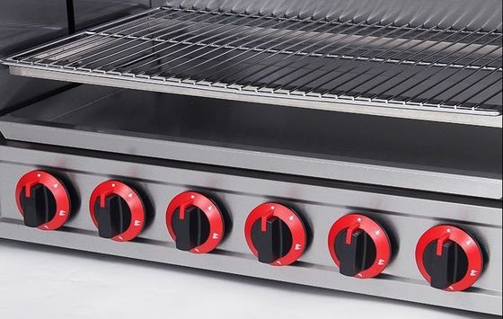 Forno de cozinha comercial de mesa de raios infravermelhos de gás Salamander com corpo de aço inoxidável