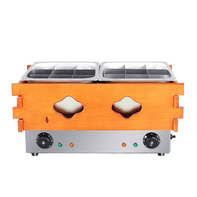 Forno de cozinha de aço inoxidável resistente à ferrugem 2 tanques 18 grades