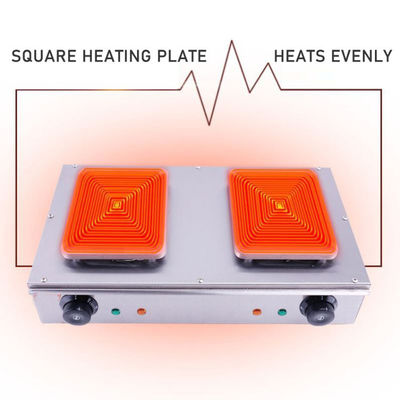 Forno de cozinha de aço inoxidável resistente à ferrugem 2 tanques 18 grades