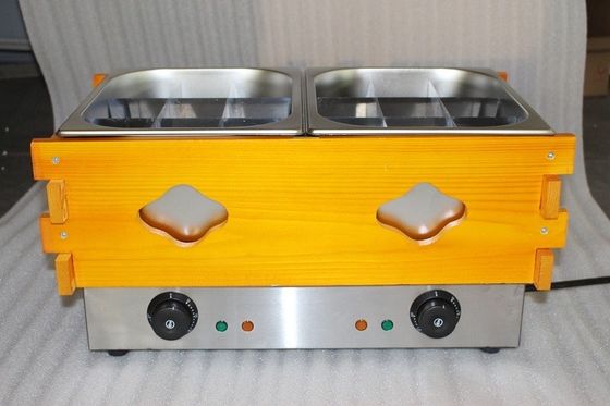 Forno de cozinha de aço inoxidável resistente à ferrugem 2 tanques 18 grades