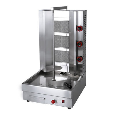 Máquina automática de Shawarma a gás de 23 kg para corte rápido e Kebab Doner