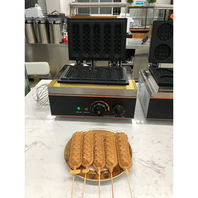 Eletrônico 6pcs Stick Corn Hotdog Waffle Maker Perfeito para máquina de lanche comercial