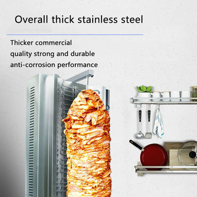 Máquina automática de Shawarma a gás de 23 kg para corte rápido e Kebab Doner