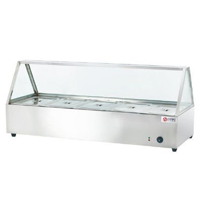 Equipamento de cozinha comercial de aço inoxidável aquecedor de piscina de sopa elétrica de cinco pratos