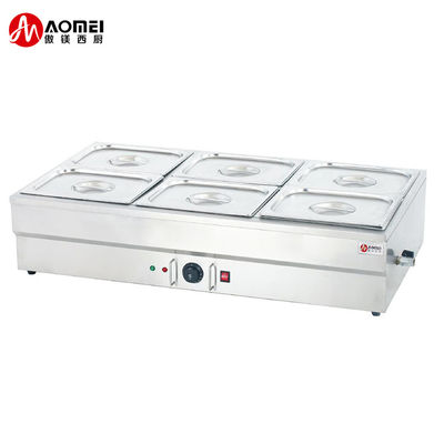 Equipamento de cozinha comercial de aço inoxidável aquecedor de piscina de sopa elétrica de cinco pratos