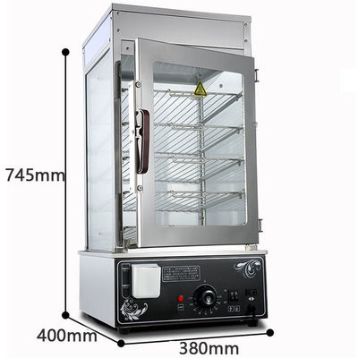 Função de poupança de energia Display de alimentos elétricos de balcão Máquina de vapor de dimsum mais quente