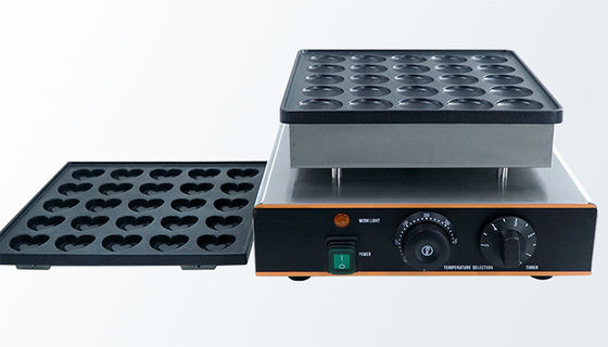 0.85KW Holandês comercial Mini Pancake Maker Poffertjes máquina de fazer com temporizador 0-5mins