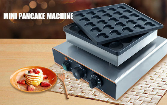 0.85KW Holandês comercial Mini Pancake Maker Poffertjes máquina de fazer com temporizador 0-5mins