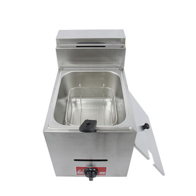 Mini-fritadora de gás de gás liquefeito de 6 litros contínua para fazer fritar alimentos na mesa