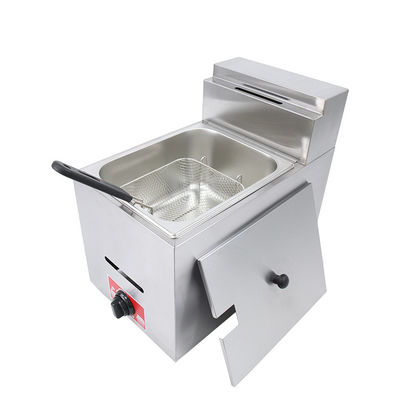 Mini-fritadora de gás de gás liquefeito de 6 litros contínua para fazer fritar alimentos na mesa