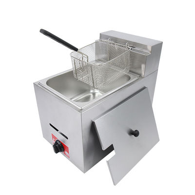Mini-fritadora de gás de gás liquefeito de 6 litros contínua para fazer fritar alimentos na mesa